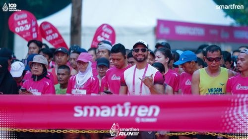 Race photo from Smartfren Run 2025 