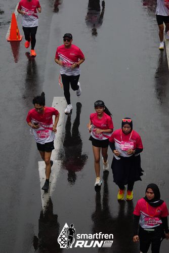 Race photo from Smartfren Run 2024