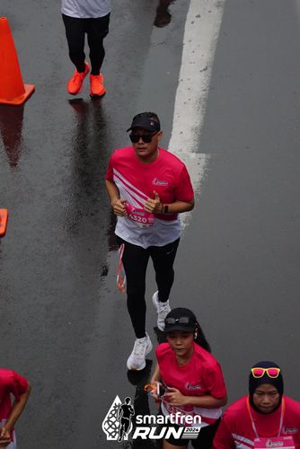 Race photo from Smartfren Run 2024