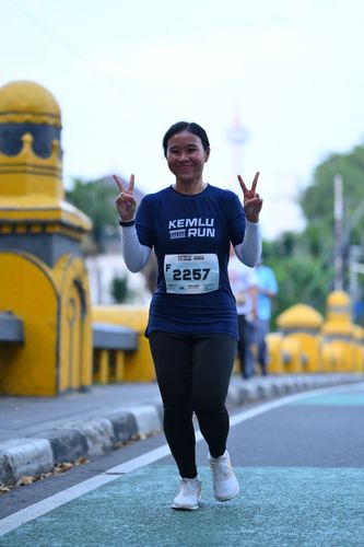 Race photo from KEMLU RUN 2025