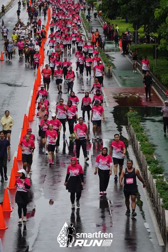 Race photo from Smartfren Run 2024