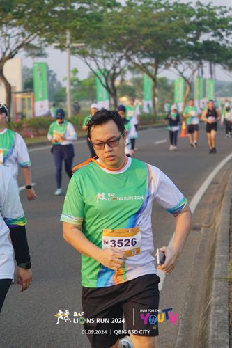 Race photo from BAF LIONS RUN 2024