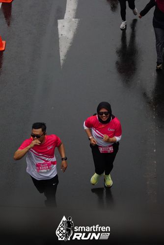 Race photo from Smartfren Run 2024