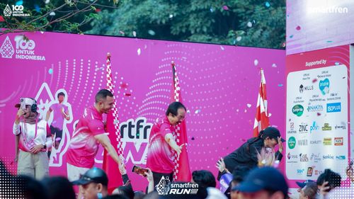 Race photo from Smartfren Run 2025 
