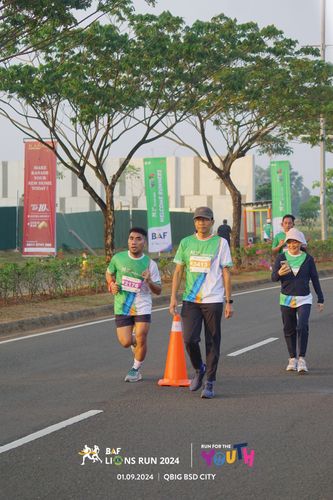 Race photo from BAF LIONS RUN 2024