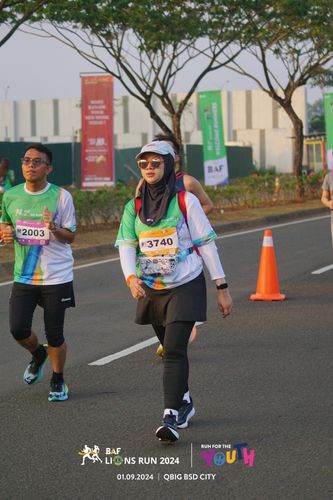 Race photo from BAF LIONS RUN 2024