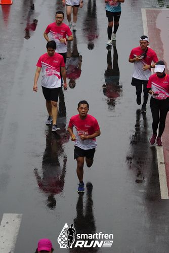 Race photo from Smartfren Run 2024
