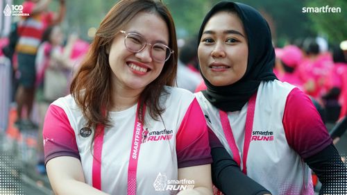 Race photo from Smartfren Run 2025 
