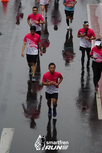 Race photo from Smartfren Run 2024