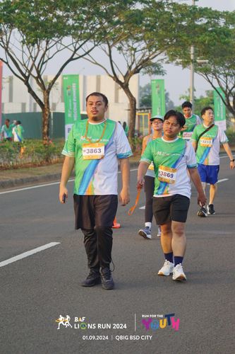 Race photo from BAF LIONS RUN 2024