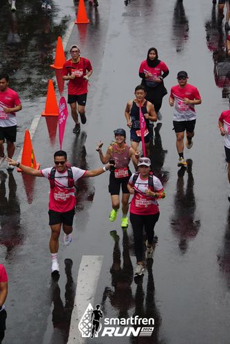 Race photo from Smartfren Run 2024