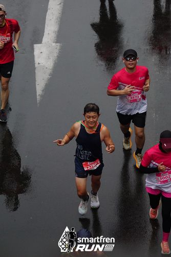 Race photo from Smartfren Run 2024