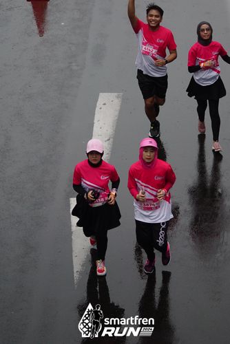 Race photo from Smartfren Run 2024
