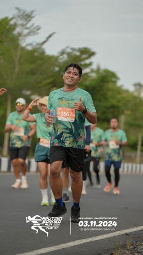 Race photo from Arutmin Borneo Run 2024