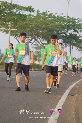 Race photo from BAF LIONS RUN 2024