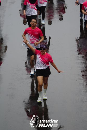 Race photo from Smartfren Run 2024