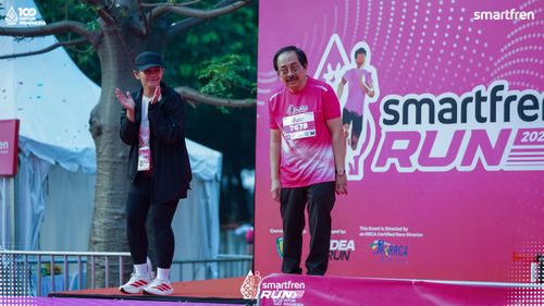 Race photo from Smartfren Run 2025 