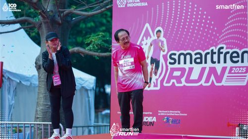 Race photo from Smartfren Run 2025 