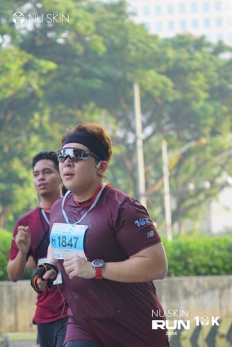 Race photo from Nu Skin Run 10K