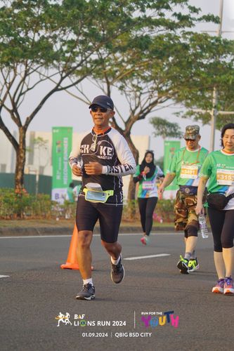 Race photo from BAF LIONS RUN 2024