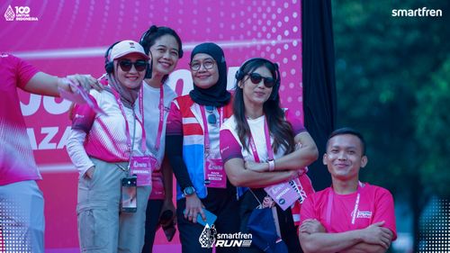 Race photo from Smartfren Run 2025 