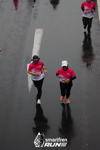 Race photo from Smartfren Run 2024