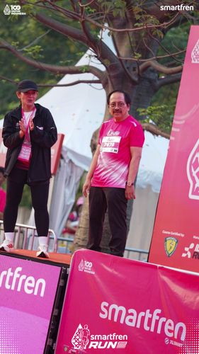 Race photo from Smartfren Run 2025 