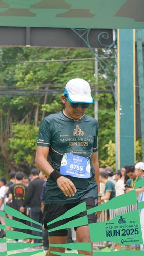 Race photo from Mangkunegaran Run 2025