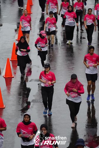 Race photo from Smartfren Run 2024