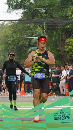 Race photo from Mangkunegaran Run 2025