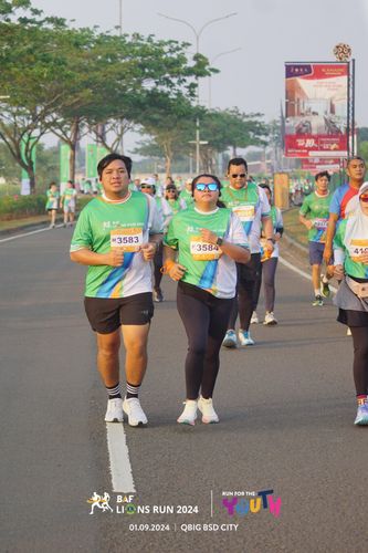 Race photo from BAF LIONS RUN 2024