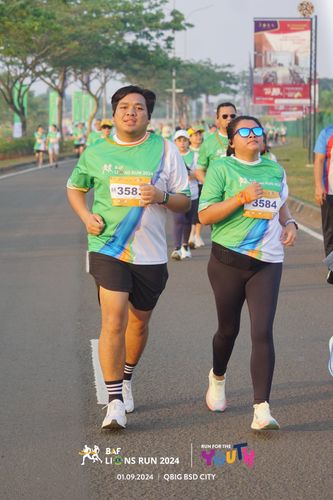Race photo from BAF LIONS RUN 2024