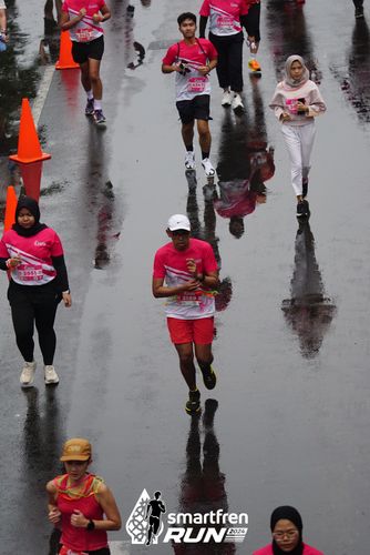Race photo from Smartfren Run 2024