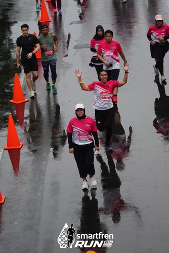 Race photo from Smartfren Run 2024