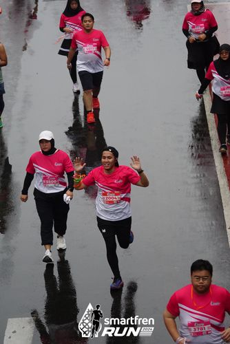 Race photo from Smartfren Run 2024