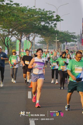 Race photo from BAF LIONS RUN 2024
