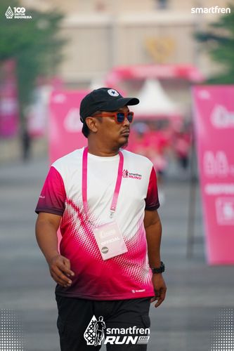 Race photo from Smartfren Run 2025 