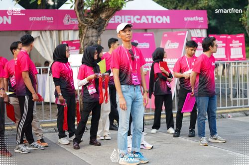 Race photo from Smartfren Run 2025 