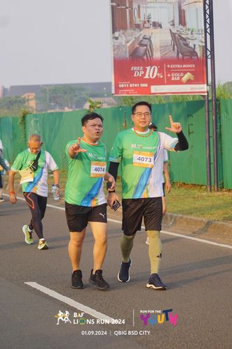Race photo from BAF LIONS RUN 2024