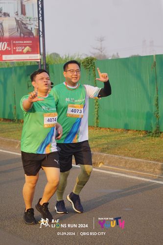 Race photo from BAF LIONS RUN 2024