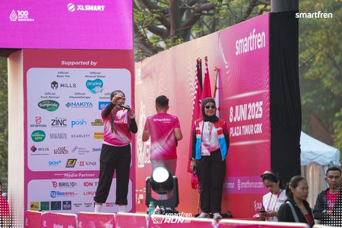 Race photo from Smartfren Run 2025 