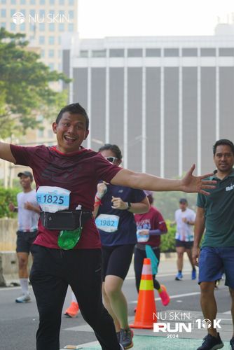Race photo from Nu Skin Run 10K