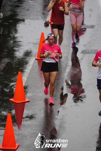 Race photo from Smartfren Run 2024