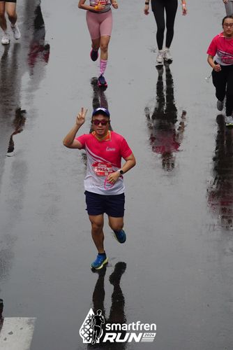 Race photo from Smartfren Run 2024
