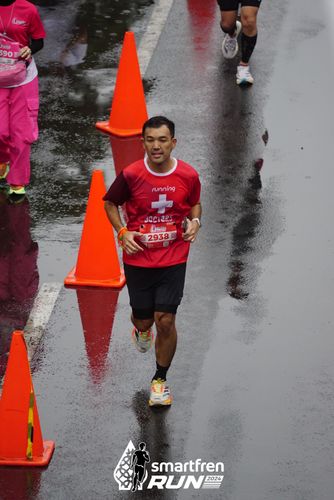 Race photo from Smartfren Run 2024