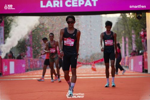 Race photo from Smartfren Run 2025 