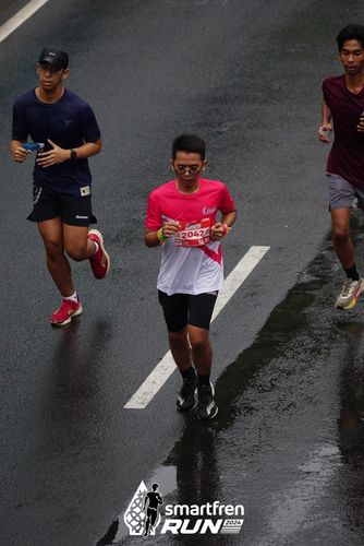 Race photo from Smartfren Run 2024