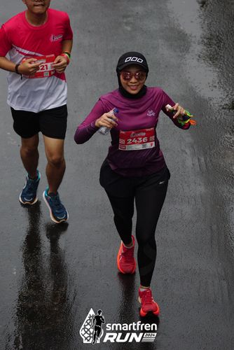 Race photo from Smartfren Run 2024