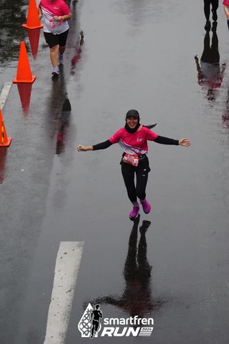 Race photo from Smartfren Run 2024