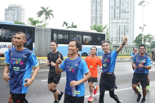 Race photo from Road to BAF Lions Run 2024